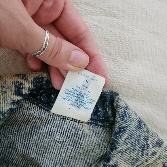 Vintage Deadstock Acid Wash Jacket kids 6 - Picture 6 of 11